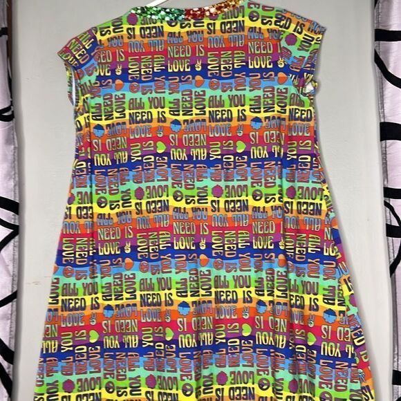 Girls size 12 /14 custom-made Beatles retro swing dress - Picture 11 of 11